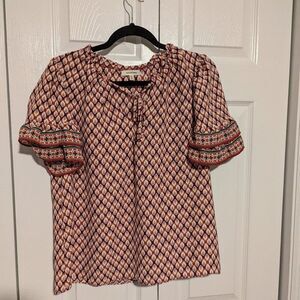 Women's Max Studio Flutter Sleeve Blouse Size Medium